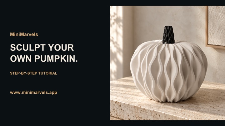 Sculptural pumpkin